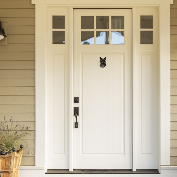 Pottery Barn Bronzed Oil Hand Cast Cat Shaped Door Knocker 🐈 - Picture 5 of 16